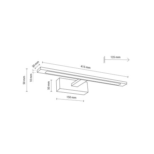 Светильник настенный(бра) TK Lighting GALLERY LED 18001 12W