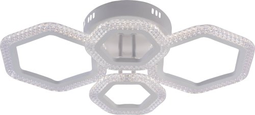 Люстра светодиодная Sirius 0948С/2+2 WT 64W LED с пультом+диммер