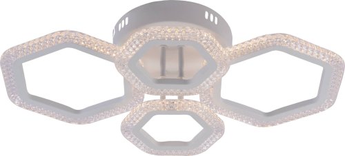 Люстра светодиодная Sirius 0948С/2+2 WT 64W LED с пультом+диммер