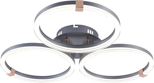 Люстра светодиодная Sirius 3906/3H SR+GD 96W LED с пультом+диммер