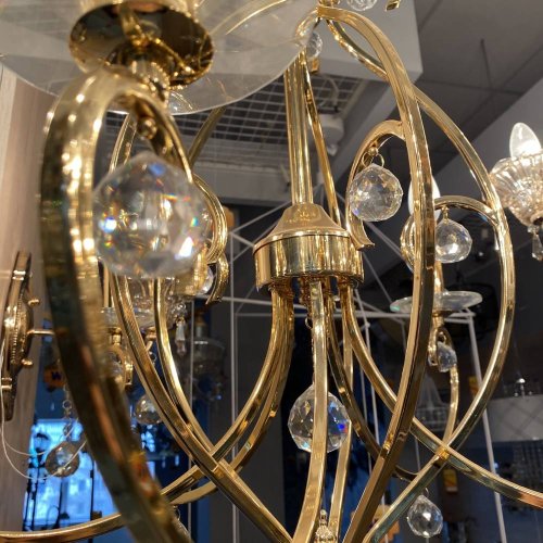 Люстра классическая хрустальная Wunderlicht Crystal Symphony WT-E144-5K58