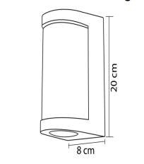 Фасадний світильник Horoz Electric LED VECTOR-12 12W
