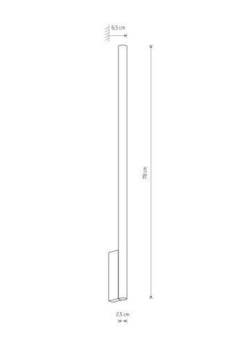 10827 Бра Nowodvorski LASER WALL XL BLACK PL