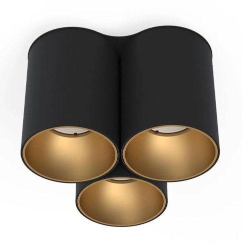 8092 Точковий світильник Nowodvorski EYE TONE III BLACK/GOLD PL