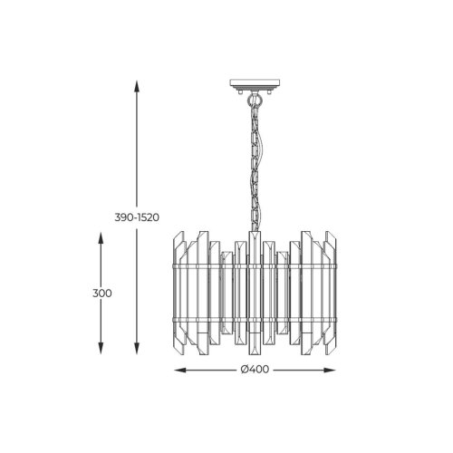 Люстра подвес Zuma Line P0556-06D-V7V7 Alexandria