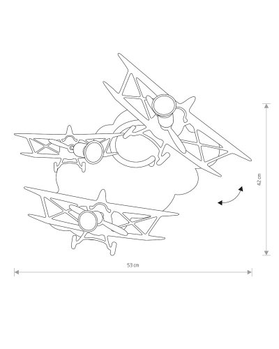 6904 Люстра Nowodvorski PLANE III PL