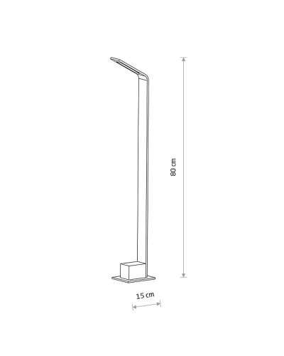11540 Світильник вуличний стовпчик Nowodvorski SLIM LED CN