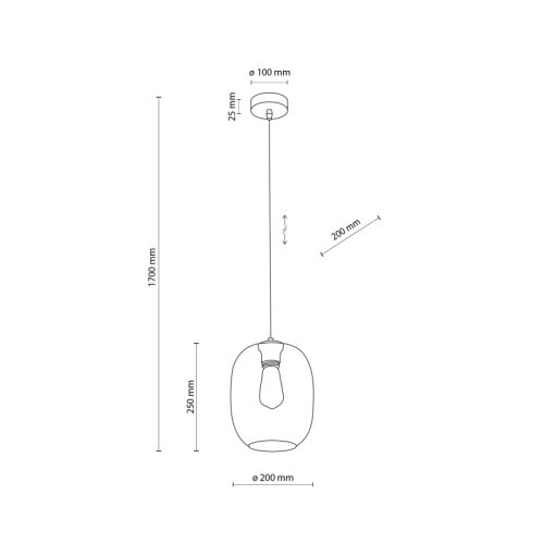 Люстра подвес TK Lighting Elio 4338