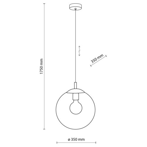 Люстра подвес TK Lighting Esme Graphite 5380