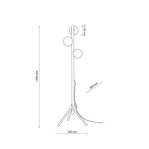 Торшер з плафонами TK Lighting Estera Wood 16045
