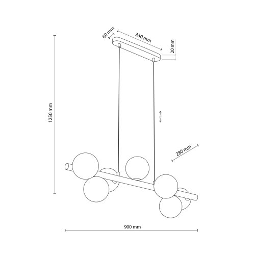 Люстра подвес TK Lighting Estera Wood 5905