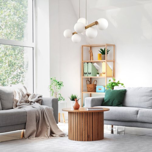 Люстра подвес TK Lighting Estera Wood 5905