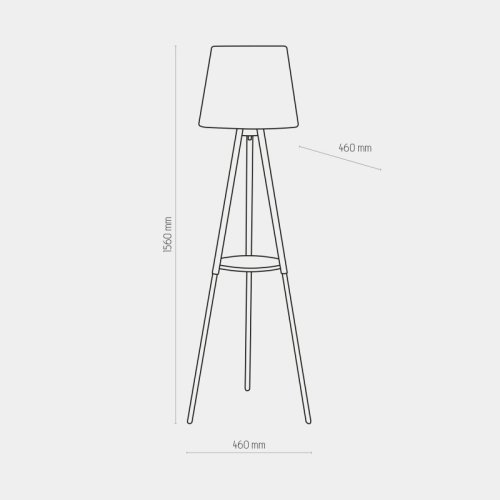 Торшер сучасний TK Lighting Vaio white 698 