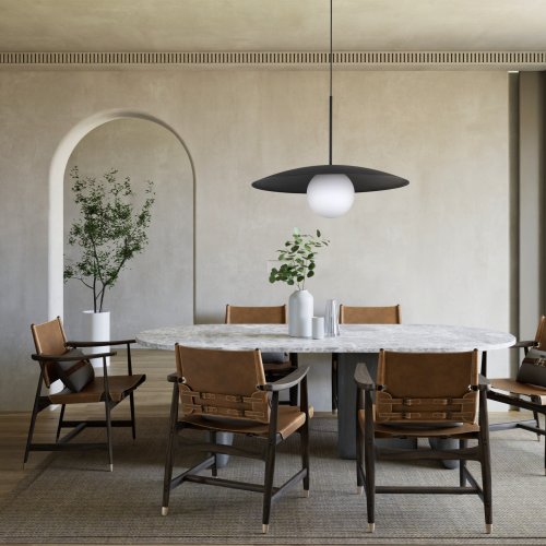 Люстра підвісна TK Lighting SLATE BLACK GLASS 10637