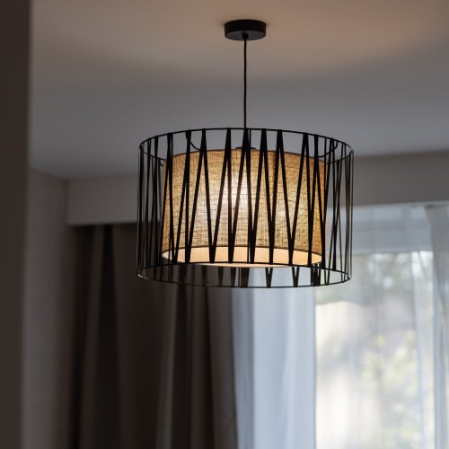 Люстра з абажуром TK Lighting HARMONY NATURE 4562