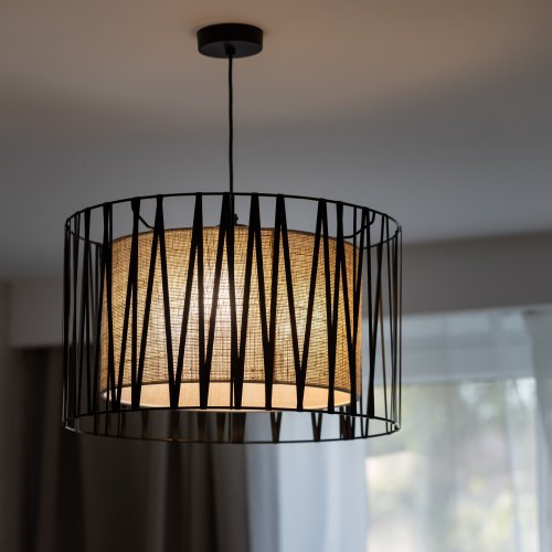 Люстра з абажуром TK Lighting HARMONY NATURE 4562
