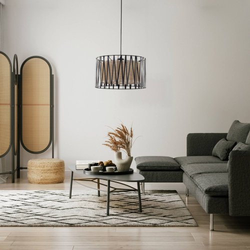 Люстра з абажуром TK Lighting HARMONY NATURE 4562