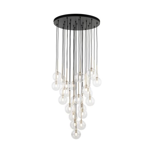 Люстра подвес TK Lighting Nilos Black/Gold 10099