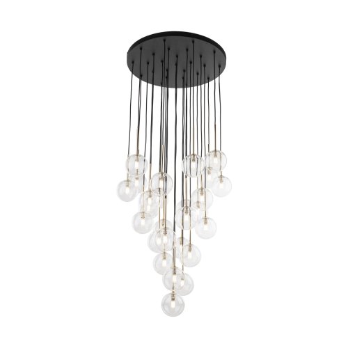 Люстра подвес TK Lighting Nilos Black/Gold 10099