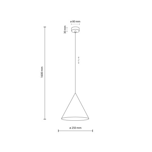 Люстра подвес TK Lighting CONO WHITE 10008

