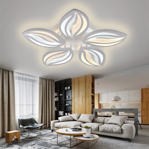 Люстра светодиодная Sirius S4406/5 ВК 52W LED с пультом+диммер
