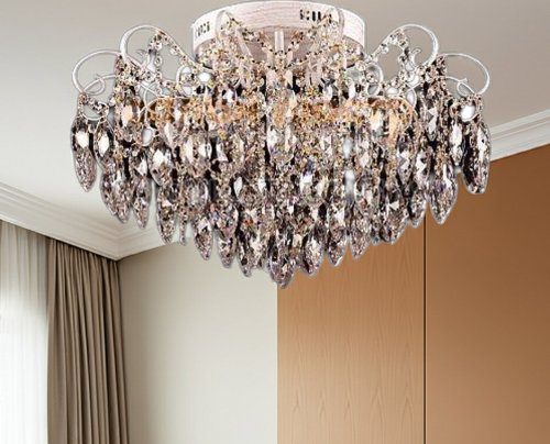Люстра кришталева стельова Sirius ST 6261/6+6Н WT+GD