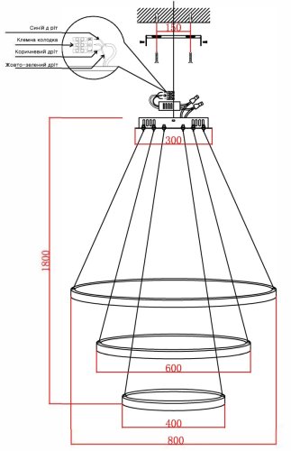 Люстра светодиодная Laguna Lighting 43413-102 102W LED