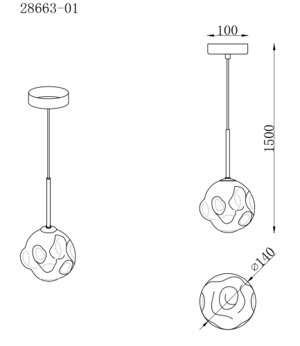 Люстра підвісна Laguna Lighting 28663-01