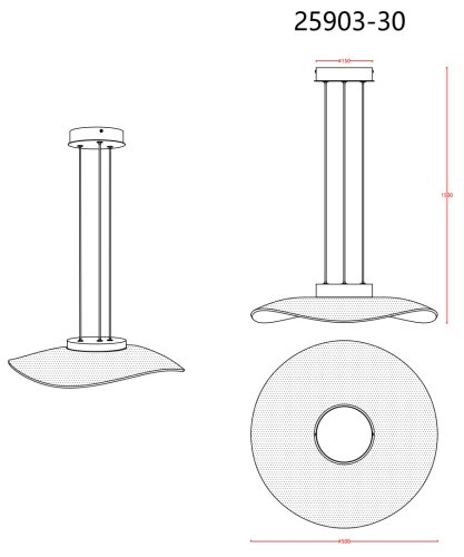 Люстра світлодіодна Laguna Lighting 25903-30 30W LED