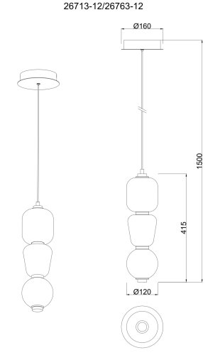 Люстра светодиодная Laguna Lighting 26713-12 12W LED
