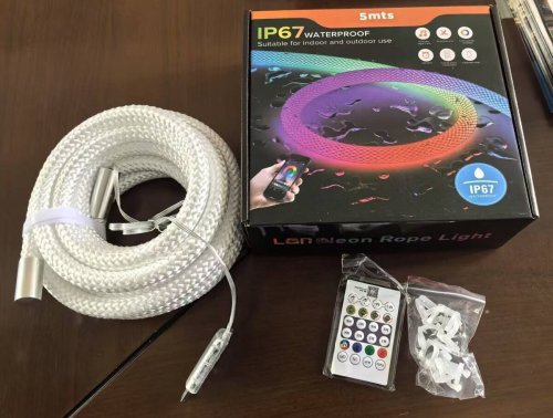 Светодиодная плетеная лента Sirius 5м 250LED RGB IP 67