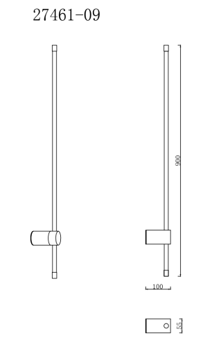 Светильник настенный(бра) Laguna Lighting 27461-09 9W LED