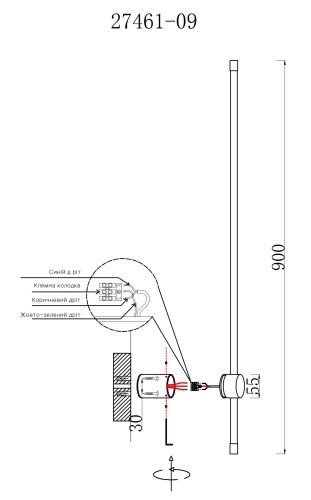Светильник настенный(бра) Laguna Lighting 27461-09 9W LED