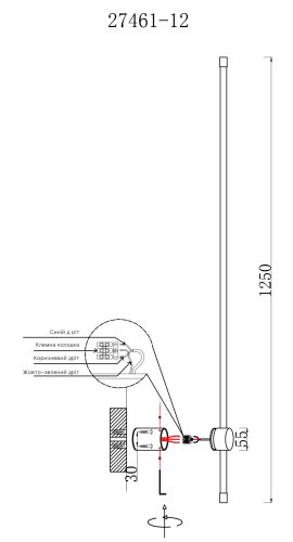 Светильник настенный(бра) Laguna Lighting 27461-12 12W LED