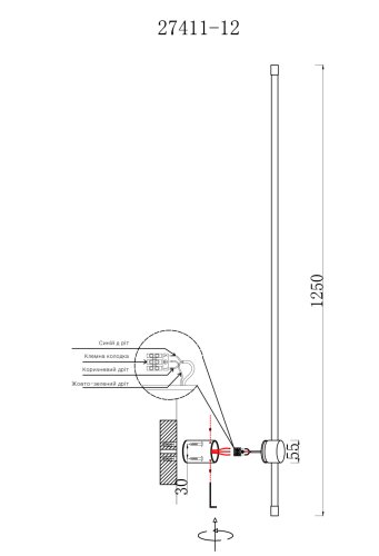 Светильник настенный(бра) Laguna Lighting 27411-12 12W LED