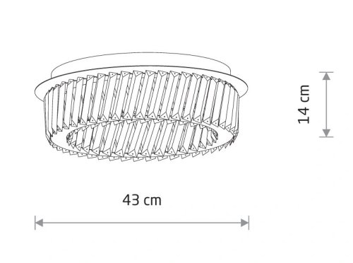11708 Люстра Nowodvorski LUXORA CEILING LED 20W CN