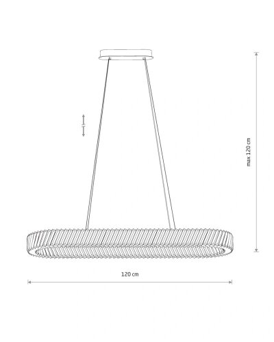 11707 Люстра Nowodvorski LUXORA Round LED 40W CN