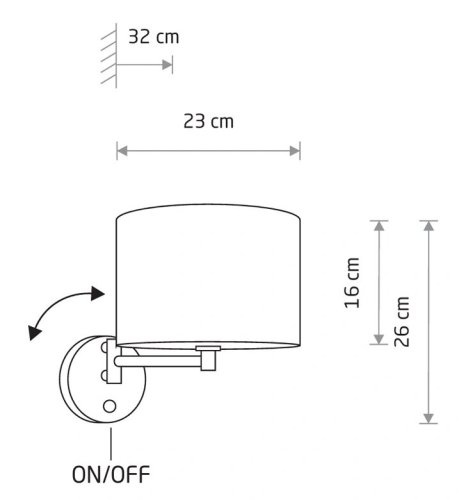 11781 Бра Nowodvorski HOTEL MOOD Cream I kinkiet PL