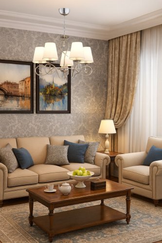 Люстра с абажурами ALFA Syna 28205