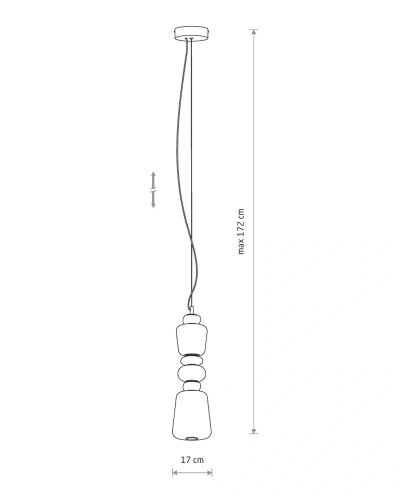 11701 Підвісний світильник Nowodvorski Ceramic Vertical