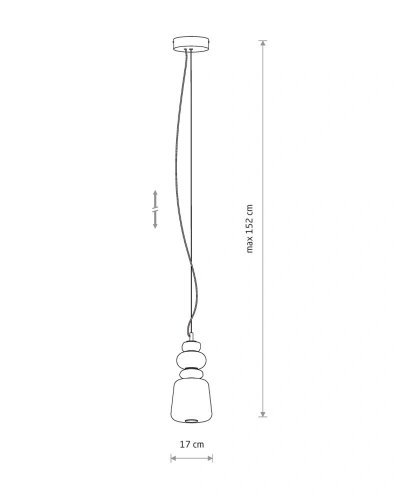 11702 Підвісний світильник Nowodvorski Ceramic Vertical