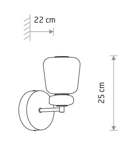 11703 Настінний світильник Nowodvorski Ceramic