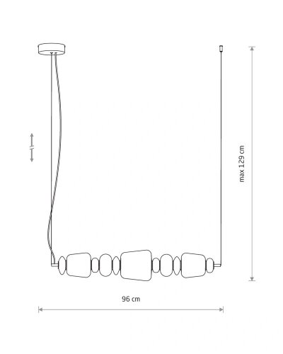 11699 Підвісний світильник Nowodvorski Ceramic Horizontal