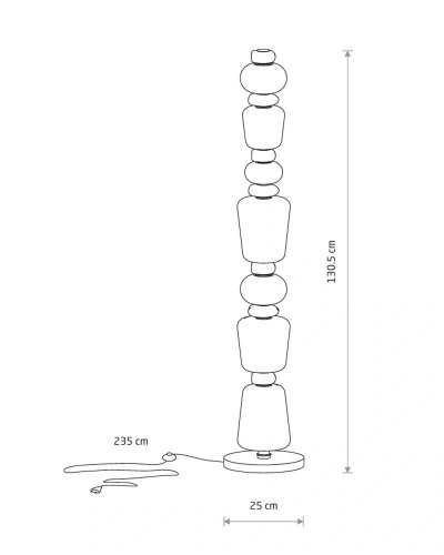 11704 Торшер Nowodvorski CERAMIC FLOOR LED 34W CN