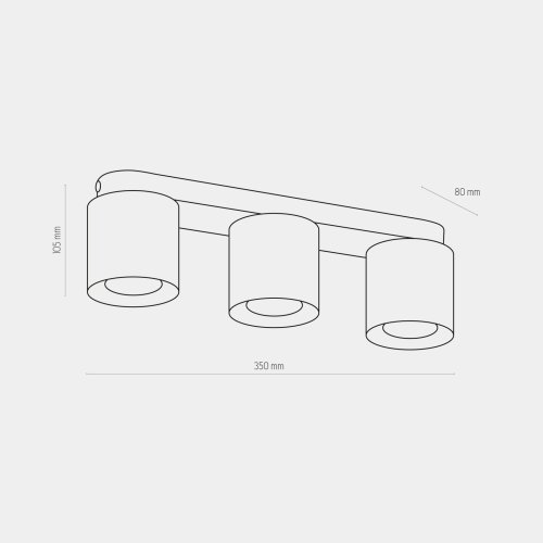 Светильник потолочный TK Lighting Vico Black 3413