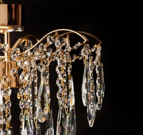 Люстра кришталева стельова Sirius ST 7261/4+4Н GD