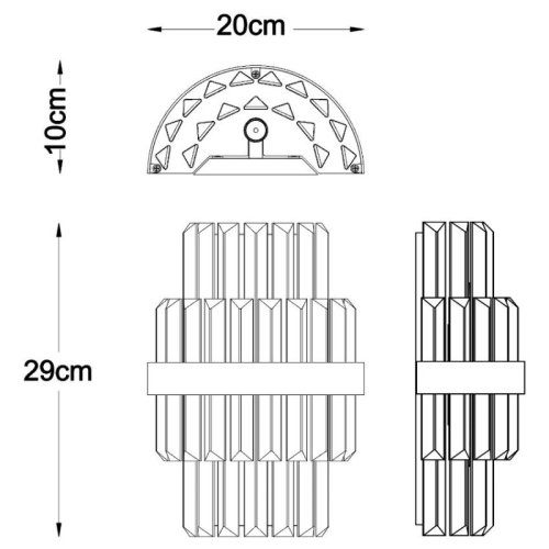 Светильник настенный(бра) Zuma Line W0567-02A-B52G Constantinople