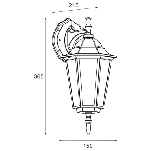 Уличное бра Zuma Line LANTERN 17060-S-WD