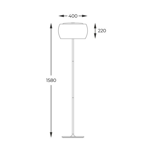 Торшер современный Zuma Line CRYSTAL F0076-04A-F4FZ