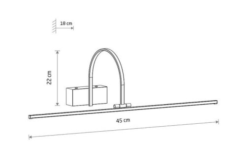 11957 Настінний світильник Nowodvorski ARTLINE LED BL S CN